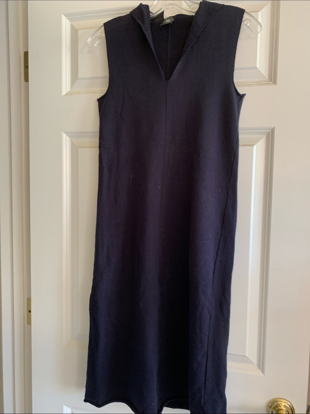 🫐 DKNY sleeveless tank dress with hood